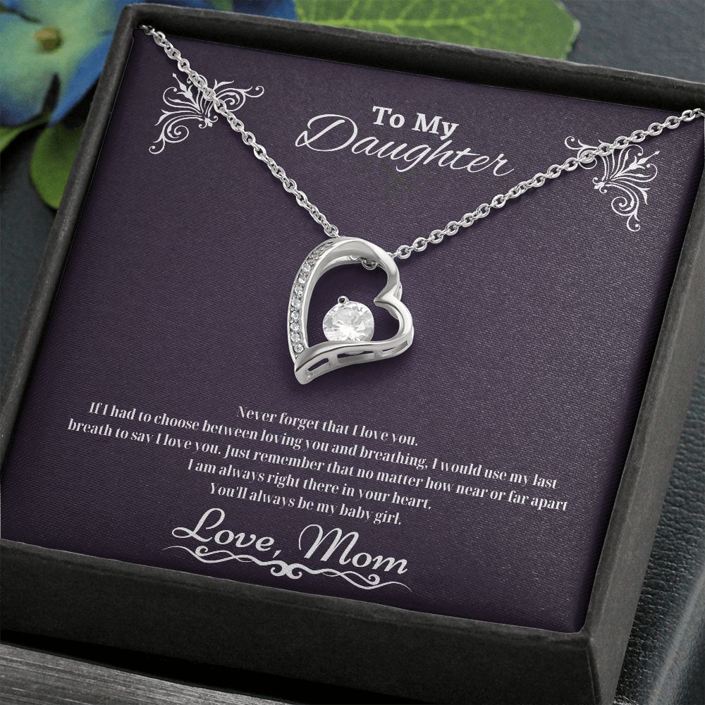 Never Forget I Love You - Gift for Daughter- Love Mom