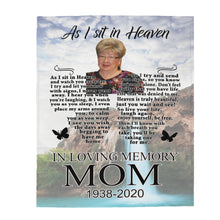 Load image into Gallery viewer, Custom Photo Memorial Velveteen Plush Blanket