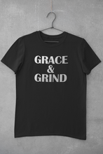 Load image into Gallery viewer, Grace & Grind White Gradient Text Unisex T-Shirt