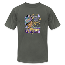 Load image into Gallery viewer, She Who Kneels Before God Unisex Jersey T-Shirt - asphalt
