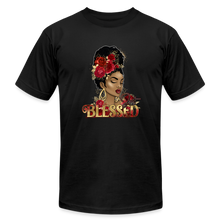 Load image into Gallery viewer, Just Blessed Unisex Jersey T-Shirt - black