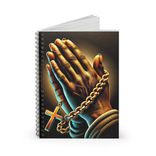 Load image into Gallery viewer, Praying Man Spiral Notebook - Ruled Line
