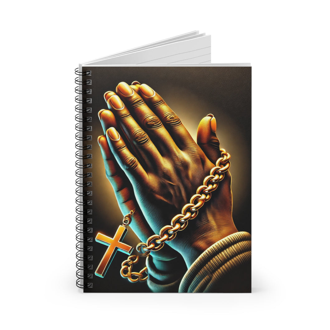 Praying Man Spiral Notebook - Ruled Line