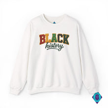 Load image into Gallery viewer, Faux Embroidery Black History Crewneck Sweatshirt
