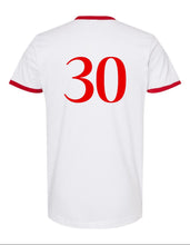 Load image into Gallery viewer, Custom DST 30th Anniversary Ringer Tee
