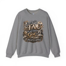 Load image into Gallery viewer, Fear Not For I Am With You Christian Sweatshirt | Isaiah 41:10 Bible Verse Crewneck | Faith-Based Christian Pullover | Inspirational Religious Gift
