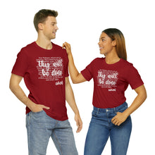 Load image into Gallery viewer, The Lord&#39;s Prayer Unisex Jersey Short Sleeve Tee
