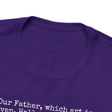 Load image into Gallery viewer, The Lord&#39;s Prayer Unisex Jersey Short Sleeve Tee
