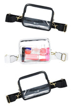 Load image into Gallery viewer, Clear Square Stadium Sling Bag Crossbody Strap
