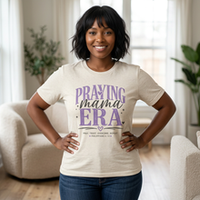 Load image into Gallery viewer, Praying Mama Era T-Shirt | Christian Mom Faith Tee | Faith-Based Graphic Shirt
