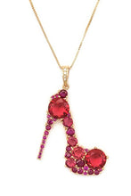 Load image into Gallery viewer, Cubic Zirconia High Heel Pendant Necklace
