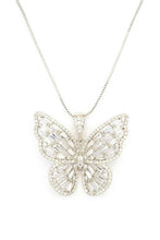 Load image into Gallery viewer, Cubic Zirconia Butterfly Pendant Necklace
