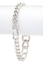 Load image into Gallery viewer, Micro Setting CZ Pave Chain Link Bracelet
