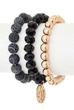 Load image into Gallery viewer, Mix Beads Layered Stretch Bracelet Set
