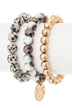 Load image into Gallery viewer, Mix Beads Layered Stretch Bracelet Set
