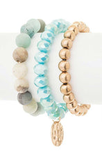 Load image into Gallery viewer, Mix Beads Layered Stretch Bracelet Set
