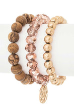 Load image into Gallery viewer, Mix Beads Layered Stretch Bracelet Set
