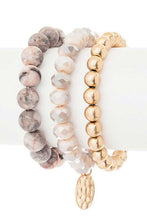 Load image into Gallery viewer, Mix Beads Layered Stretch Bracelet Set
