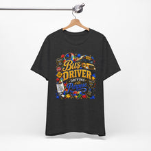 Load image into Gallery viewer, Autism Bus Driver – Driving with Purpose Graphic T-Shirt | School Bus Driver Autism Awareness Shirt | Special Education Transportation Gift
