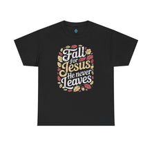 Load image into Gallery viewer, Fall for Jesus Unisex Heavy Cotton Tee - Inspirational Shirt for Faith, Christian Gift, Autumn Vibes, Everyday Wear, Religious Apparel
