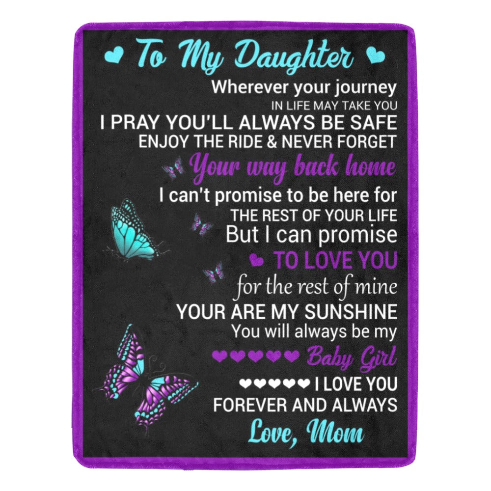 To My Daughter: Ultra-Soft Micro Fleece Blanket with a Heartfelt Message - 54