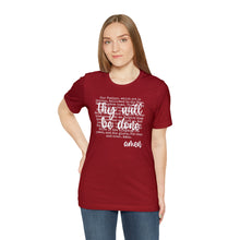 Load image into Gallery viewer, The Lord&#39;s Prayer Unisex Jersey Short Sleeve Tee
