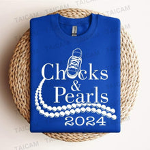 Load image into Gallery viewer, Chucks and Pearls 2024 Unisex Shirt
