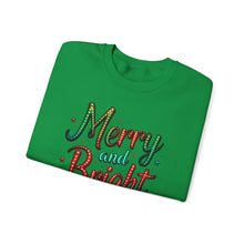 Load image into Gallery viewer, Neon Lights Merry and Bright Sweatshirt
