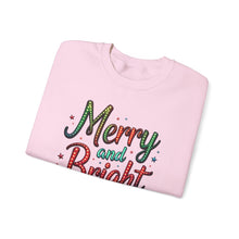 Load image into Gallery viewer, Neon Lights Merry and Bright Sweatshirt
