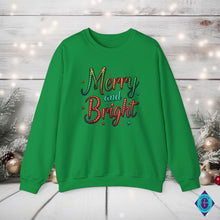 Load image into Gallery viewer, Neon Lights Merry and Bright Sweatshirt
