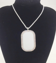 Load image into Gallery viewer, Custom Photo Bling Tag Necklace
