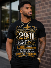 Load image into Gallery viewer, Jeremiah 29:11 Hope &amp; a Future Christian T-Shirt | Inspirational Bible Verse Faith Tee

