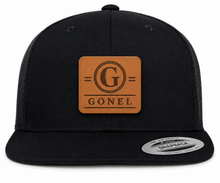 Load image into Gallery viewer, Custom Hat with Monogram Leather Patch
