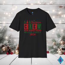 Load image into Gallery viewer, Personalized Family Name Christmas Crew Unisex T-shirt
