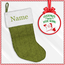 Load image into Gallery viewer, Embroidered Christmas Stocking
