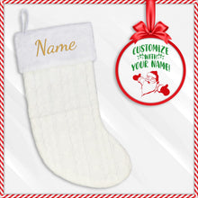 Load image into Gallery viewer, Embroidered Christmas Stocking
