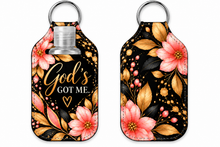 Load image into Gallery viewer, Faith-Inspired Hand Sanitizer Holder | Inspirational Keychain Accessory
