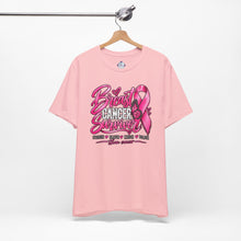 Load image into Gallery viewer, Breast Cancer Survivor T-Shirt | Stronger, Braver, Kinder, Bolder Unisex T-shirt
