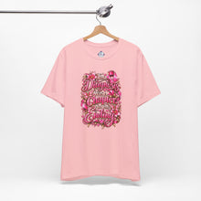 Load image into Gallery viewer, The Diagnosis Was a Chapter, Not the Ending | Breast Cancer Survivor T-Shirt | The Pink Ribbon Collection
