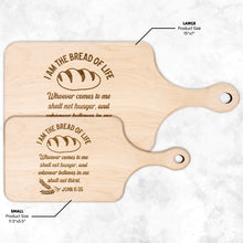 Load image into Gallery viewer, I Am the Bread of Life Hardwood Cutting Board
