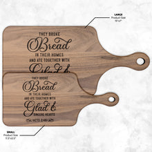 Load image into Gallery viewer, They Broke Bread Hardwood Cutting Board
