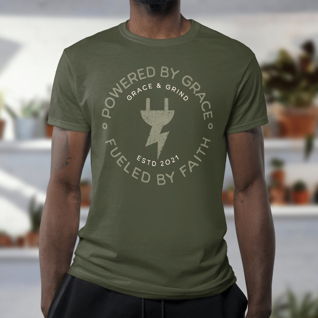 Powered By Grace Fueled By Faith Unisex Shirts