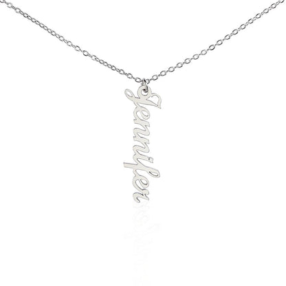 Personalized Multi Vertical Name Necklace – Custom Names Jewelry
