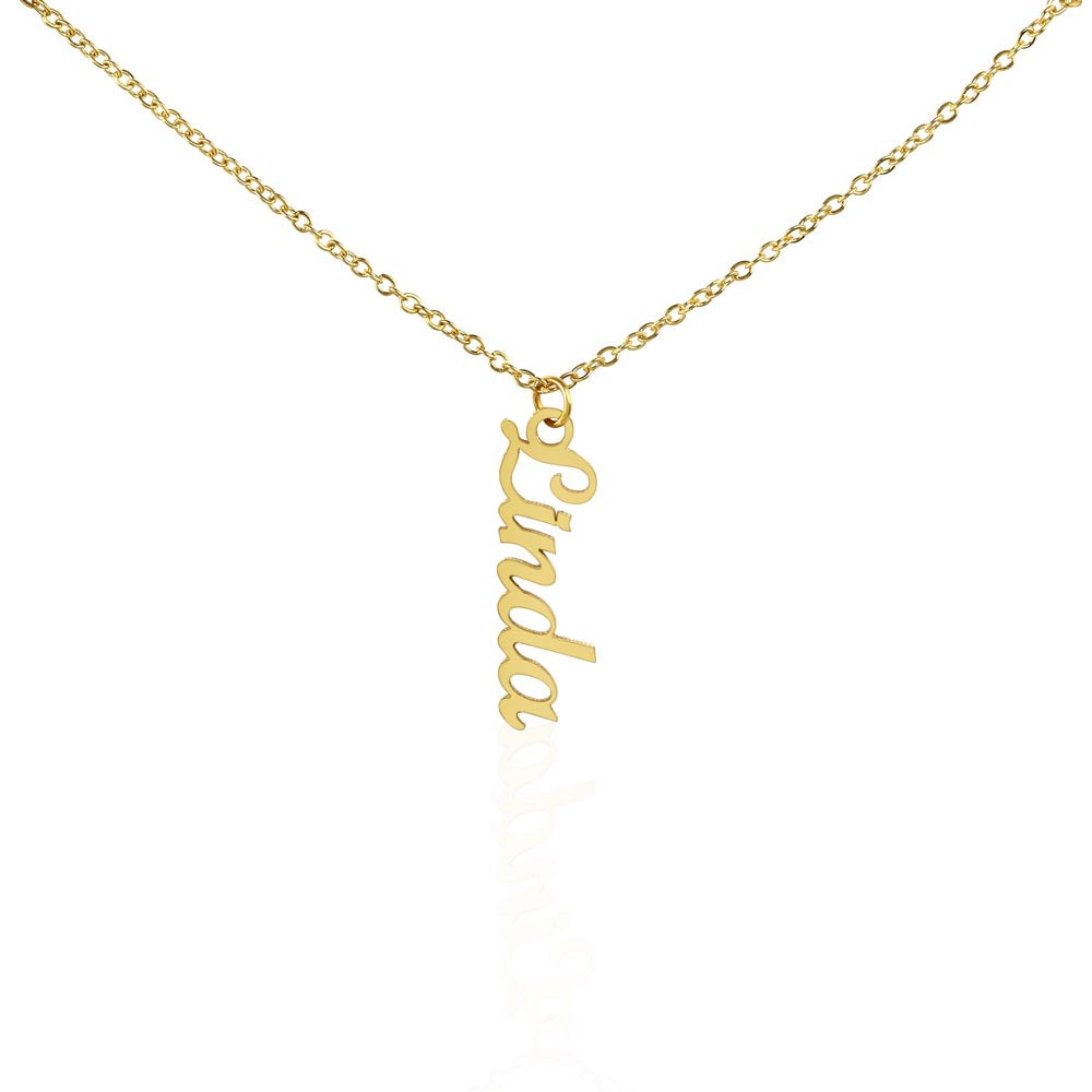 Personalized Multi Vertical Name Necklace – Custom Names Jewelry