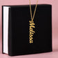 Personalized Multi Vertical Name Necklace – Custom Names Jewelry