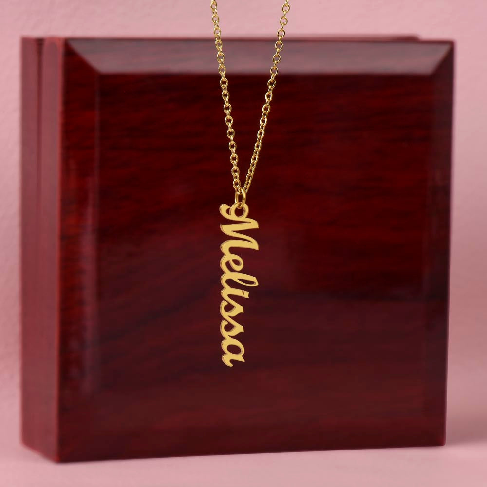 Personalized Multi Vertical Name Necklace – Custom Names Jewelry