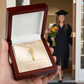 Graduation Name Necklace for Daughter – Personalized Graduation Gift from Mom and Dad – Class of 2026 Custom Name Jewelry – Proud of You Graduation Necklace