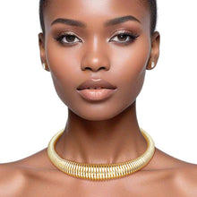 Load image into Gallery viewer, Choker Gold Spring Coil Necklace for Women
