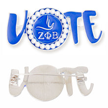 Load image into Gallery viewer, Brooch Zeta Phi Vote Sorority Pin for Women
