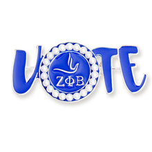 Load image into Gallery viewer, Brooch Zeta Phi Vote Sorority Pin for Women
